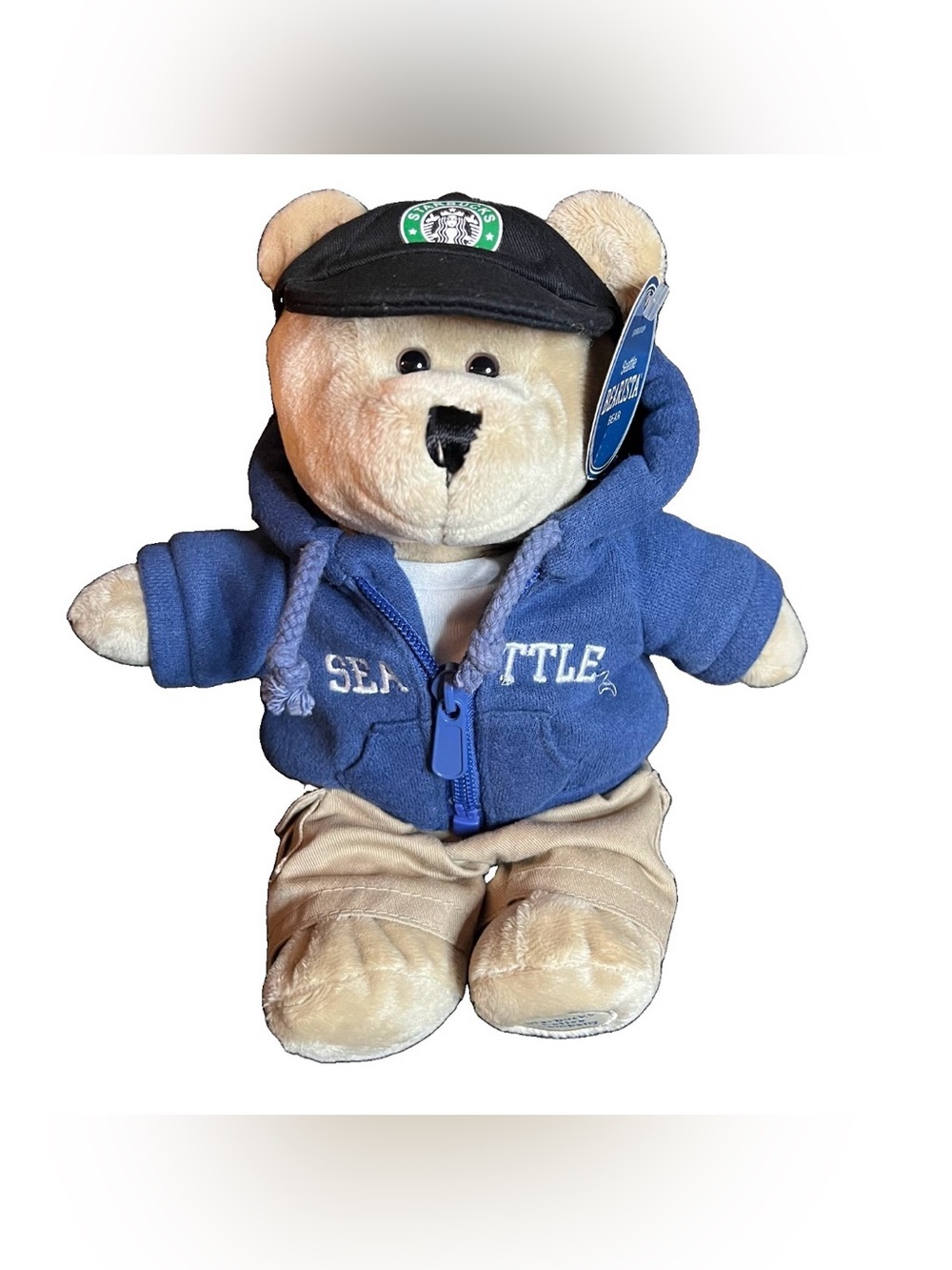 2007 Starbucks Bearista Bear Seattle Hometown Plush New